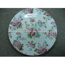 ceramic dinner plate with decal